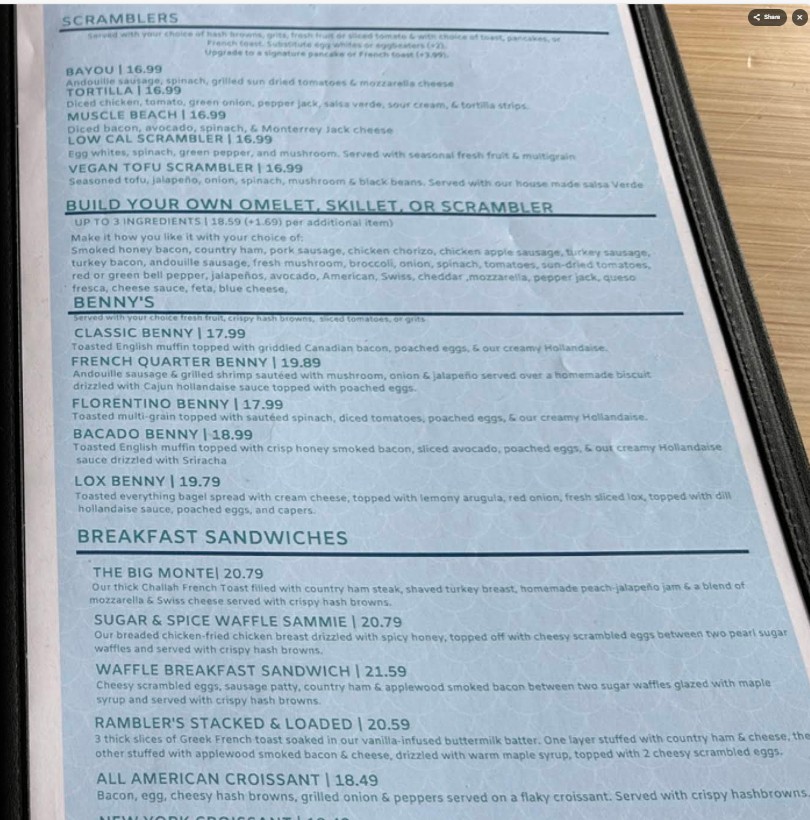 Honeybear Cafe Restaurant Menu | Brunch & Coffee in Chicago